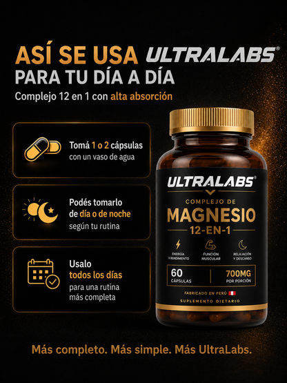 Complejo de Magnesio 12 en 1 - UltraLabs®