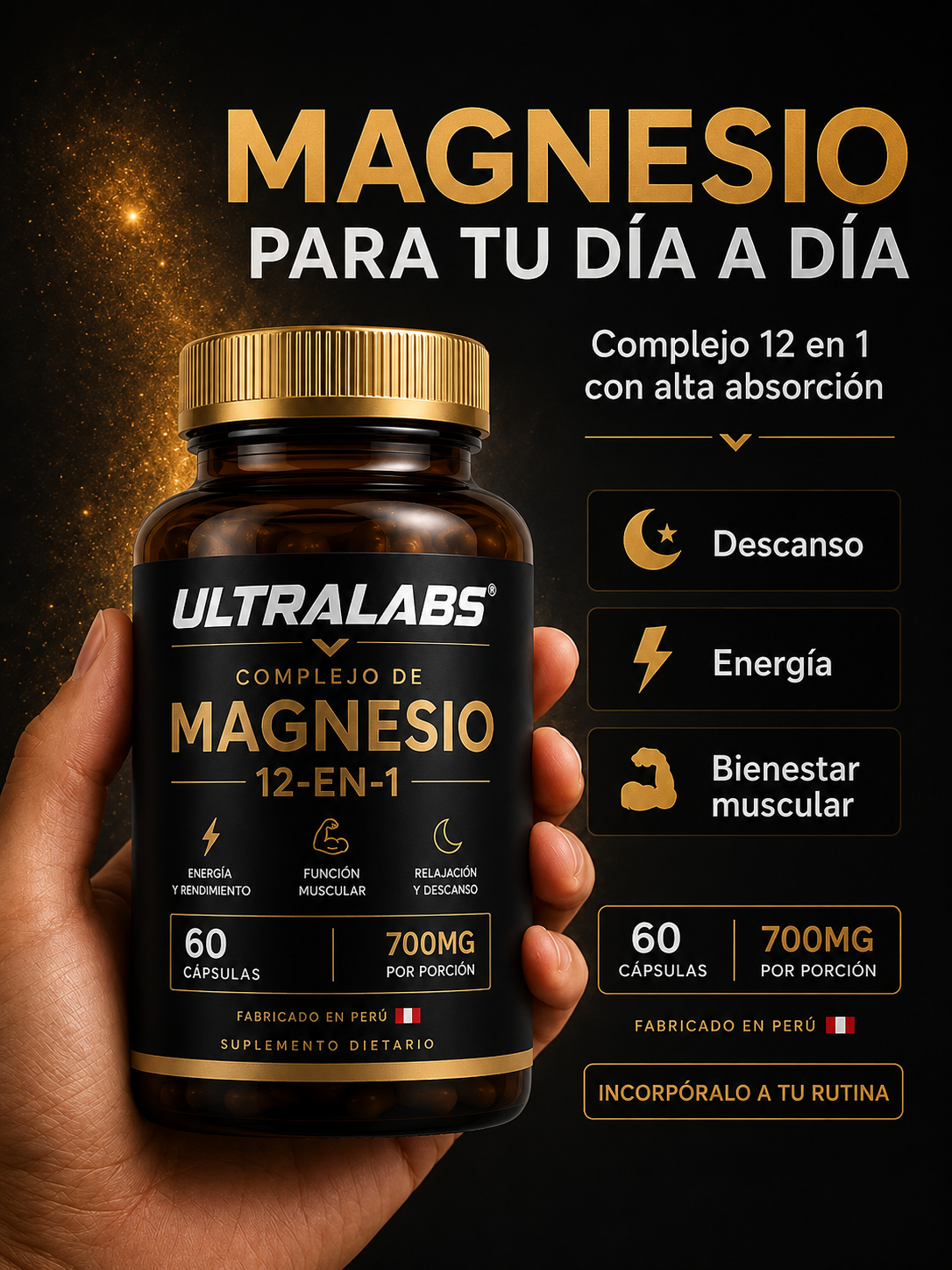 Complejo de Magnesio 12 en 1 - UltraLabs®